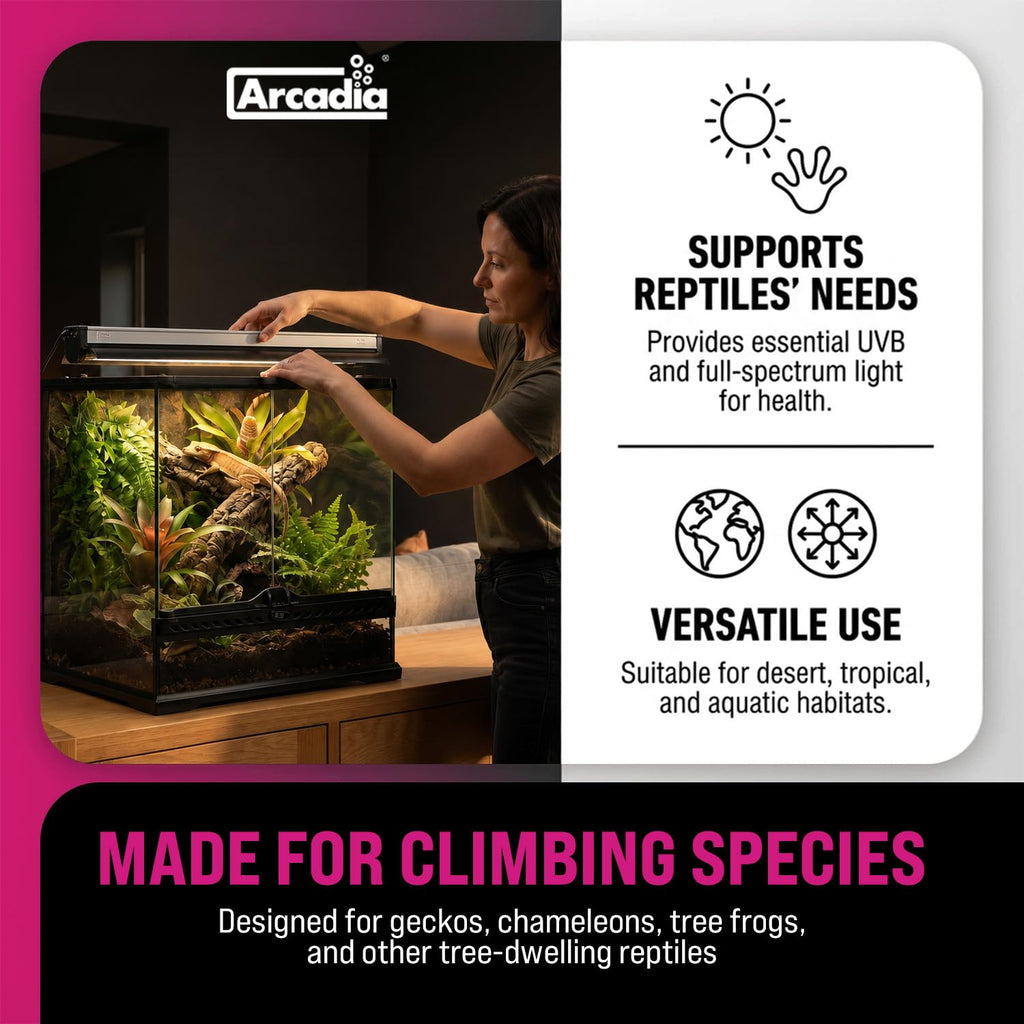 22.5" 24 Watts 12% UVB Desert Reptile Light Fixture Kit T70577