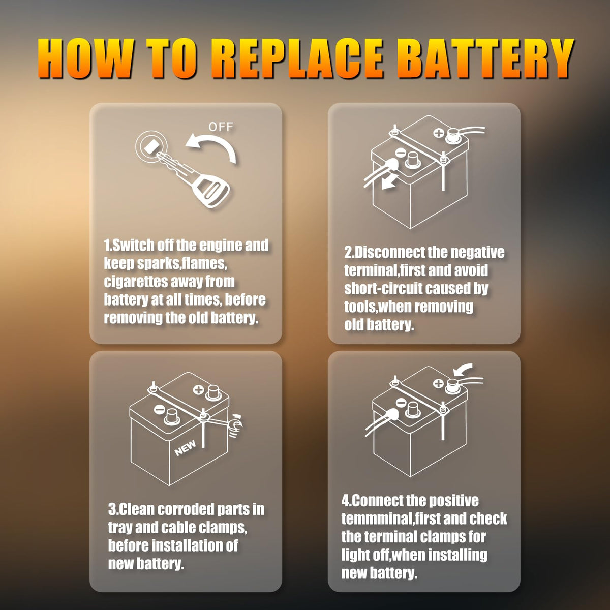 12.8V 60Ah 1100CCA Lithium Automotive Battery Y2762
