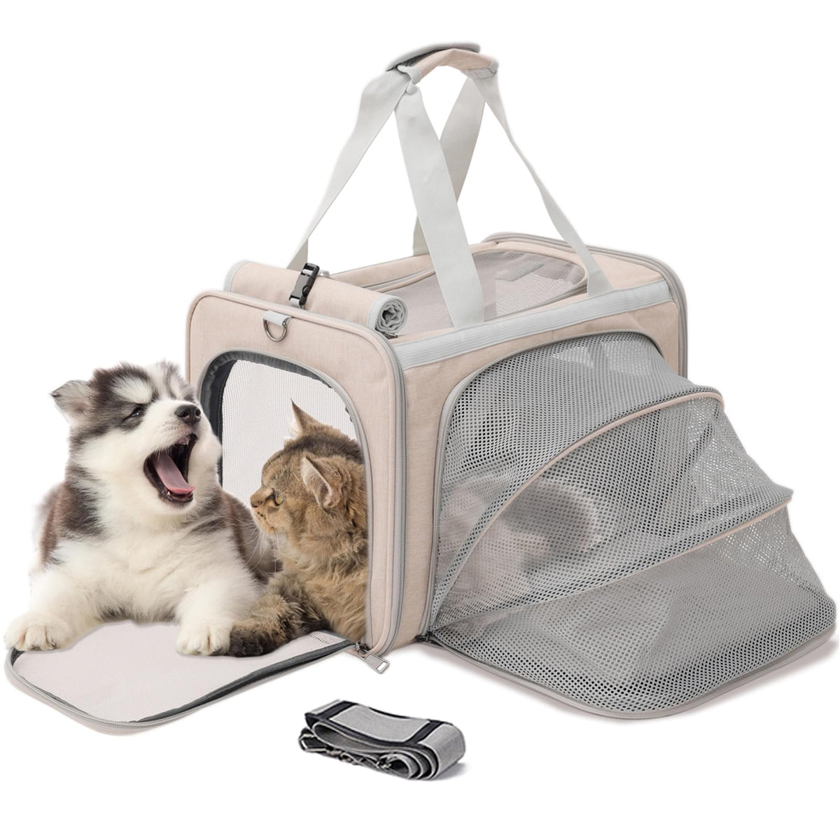 Airline Approved Soft Expandable Pet Carrier A443439