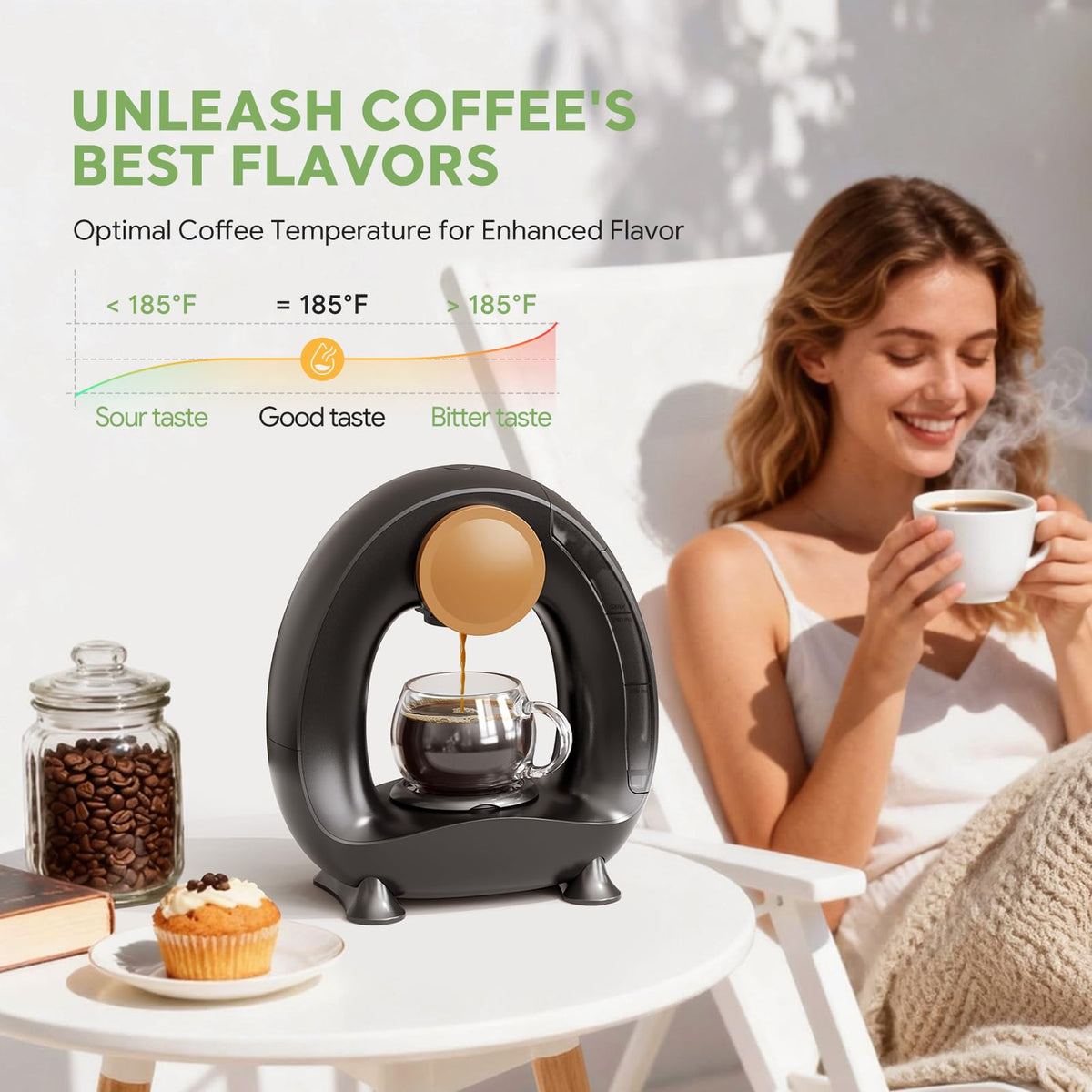 Single Serve Coffee Maker Black P354277