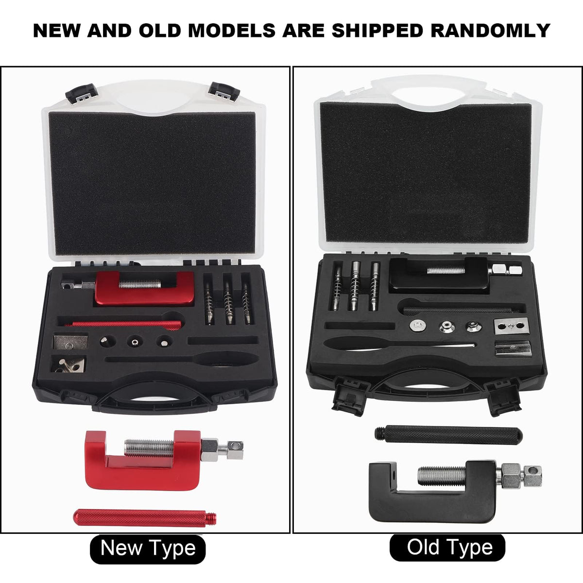 12 Pcs Motorcycle Chain Breaker Riveting Tool Set with Storage Box Q477583