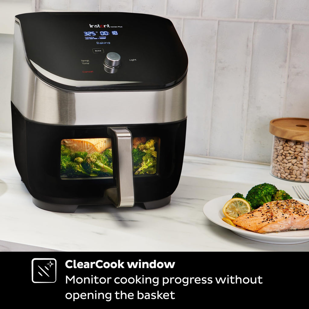 6 Qt 6-in-1 Air Fryer, Black M825