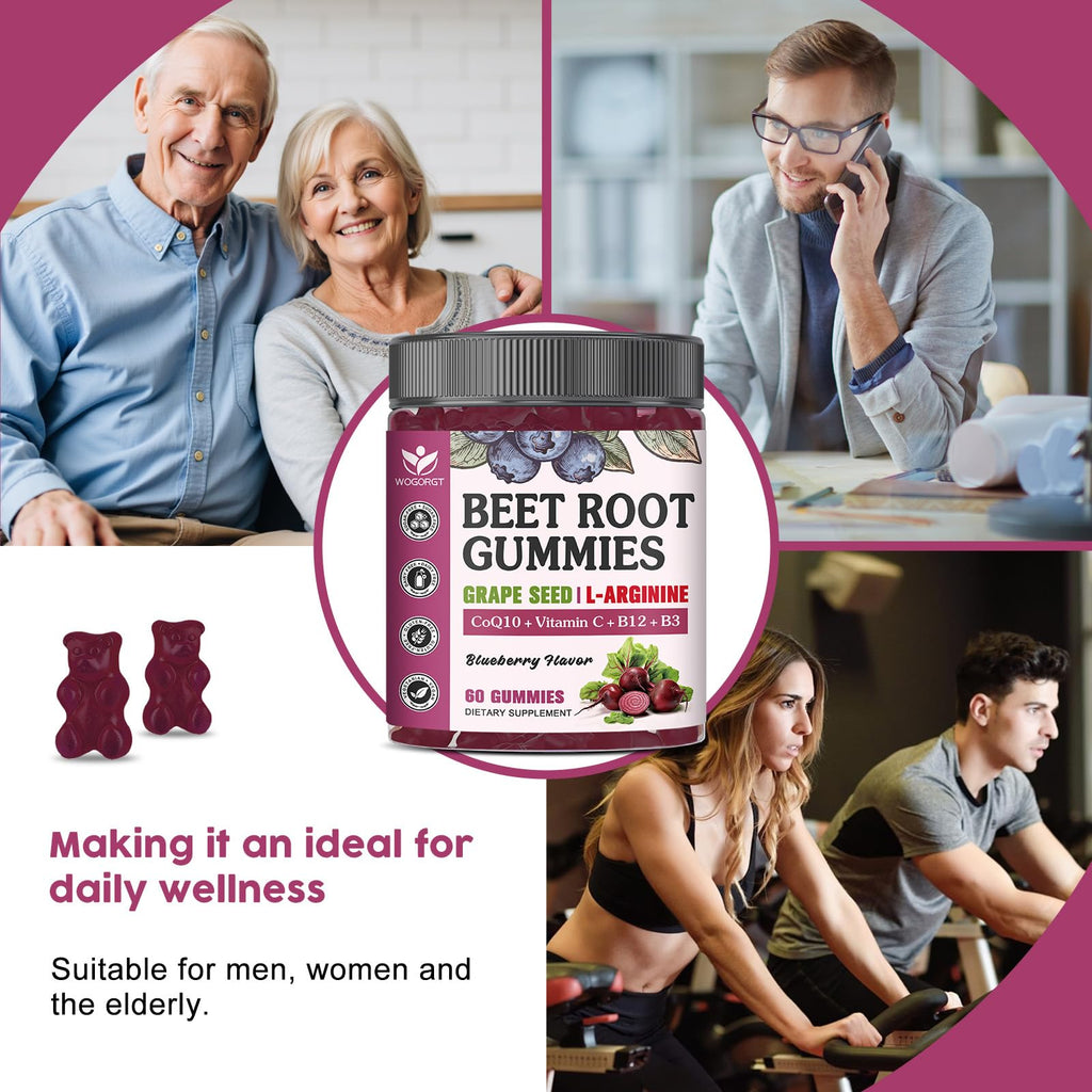 Sugar Free Beet Root Gummies 60 Ct N80969
