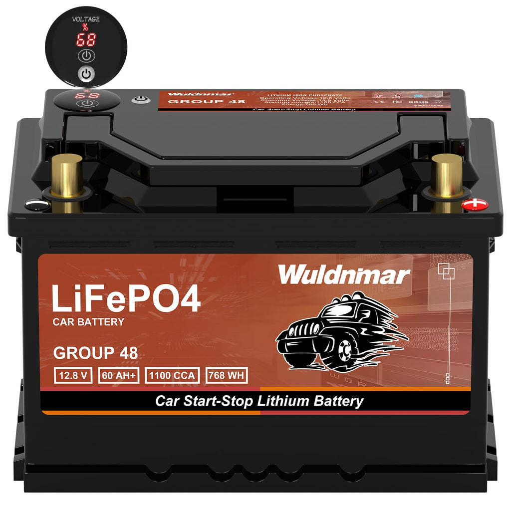 12.8V 60Ah 1100CCA Lithium Automotive Battery Y2762