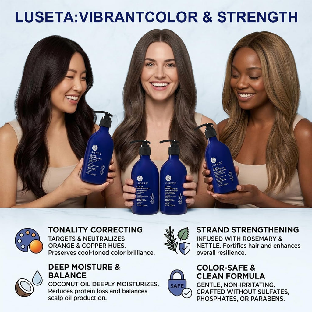 Blue Shampoo & Conditioner Set 2x16.9oz E936