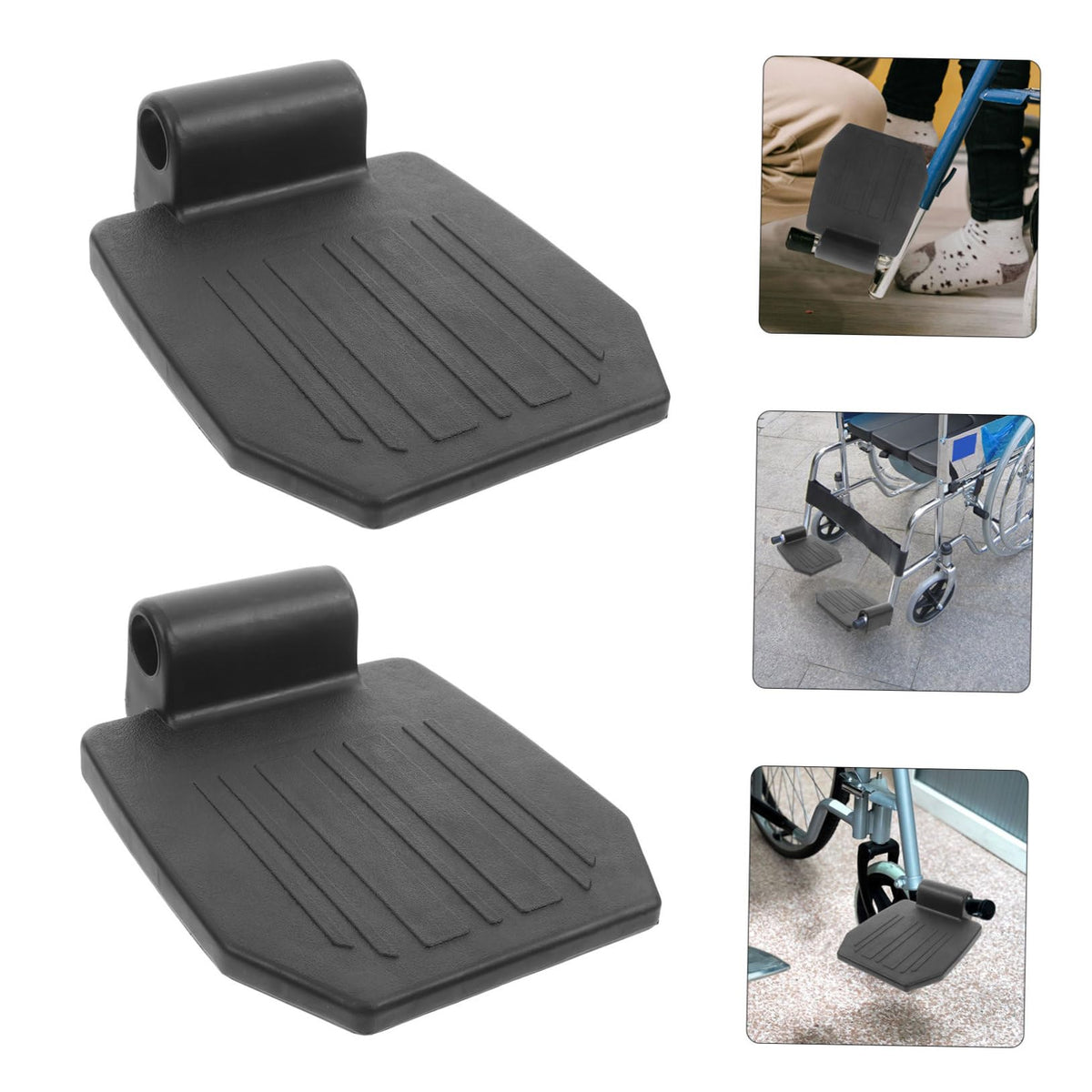 Adjustable Universal Wheelchair Footrest Pedals Heavy Duty Leg Rest Q35012