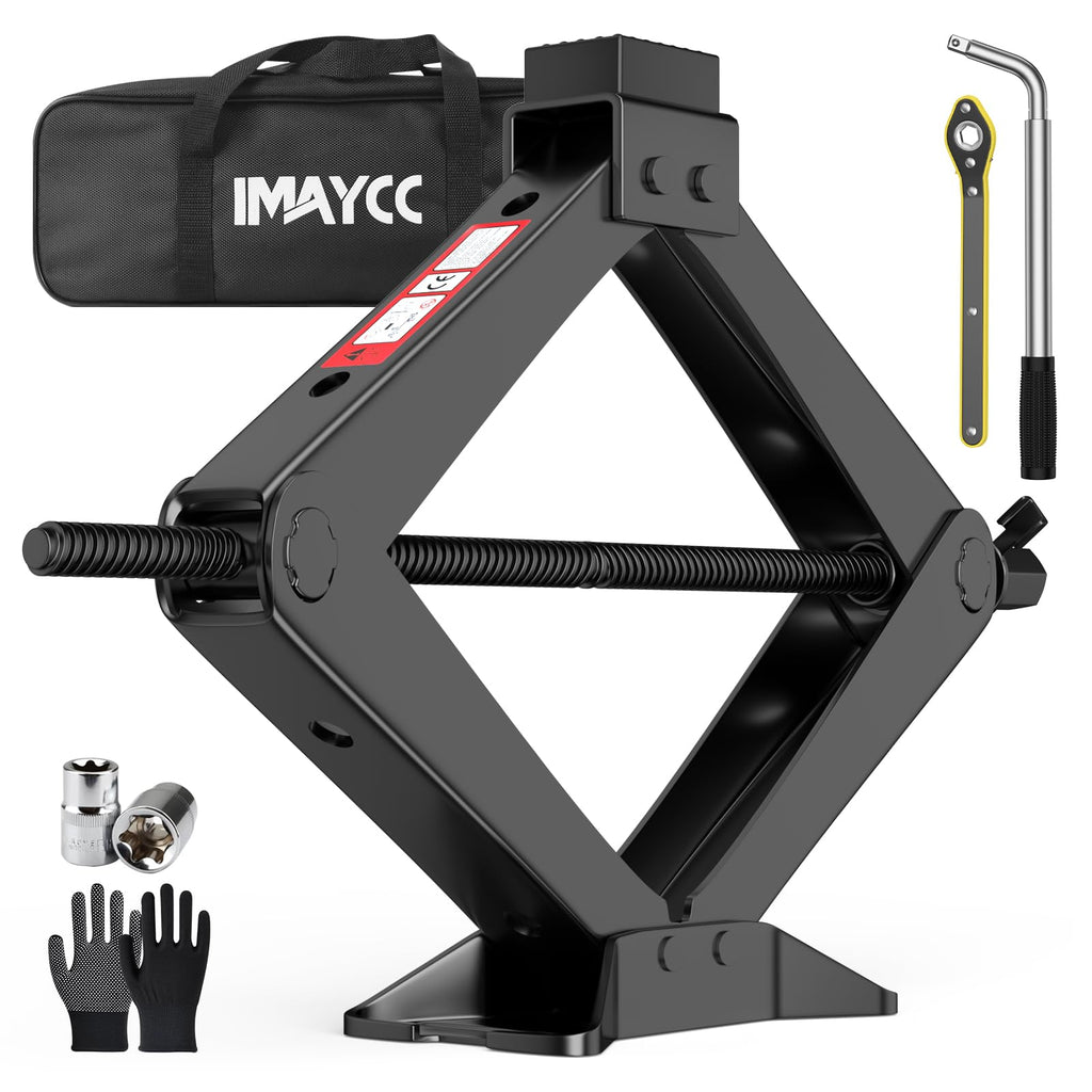 3 Ton Portable Scissor Jack with Lug Wrench I722905