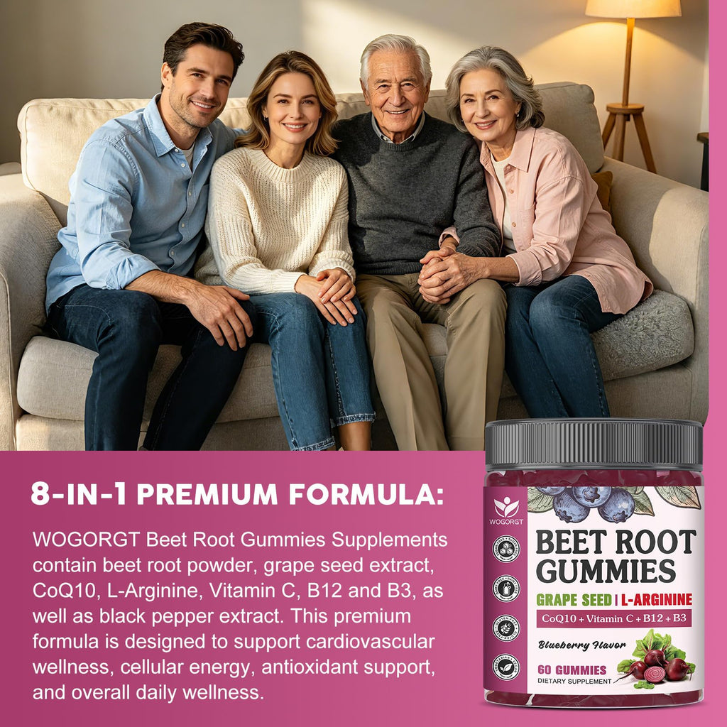 Sugar Free Beet Root Gummies 60 Ct N80969