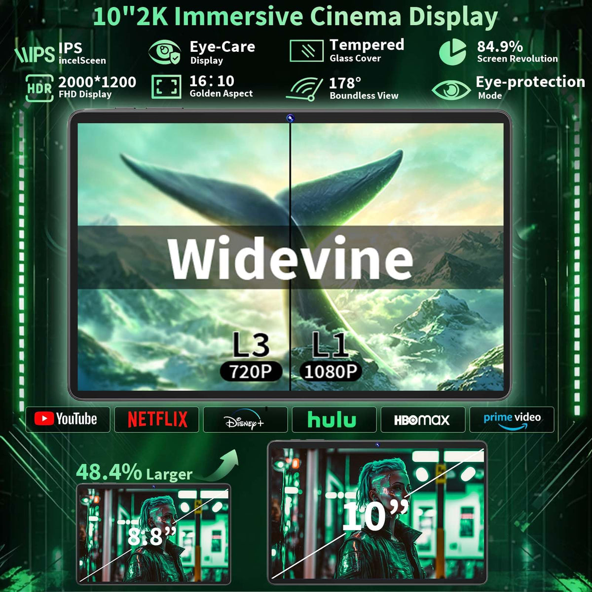 Android 16 Tablet with Keyboard E207