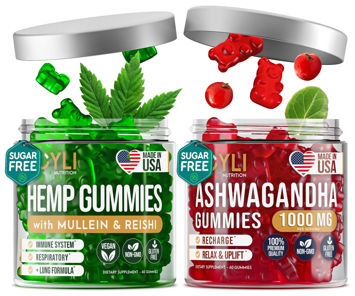 Hemp Gummies Lung Cleanse Supplement 60 Gummies C772