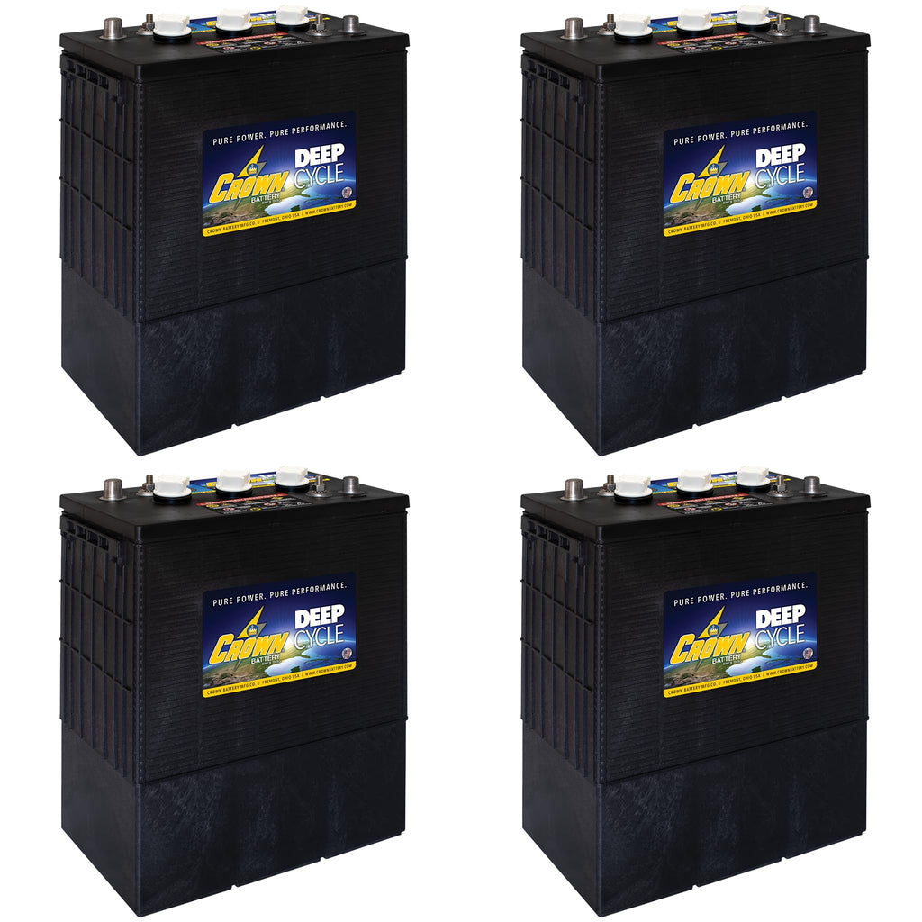 6V 390Ah Deep Cycle Flooded Lead Acid Battery Pack of 4 D884999