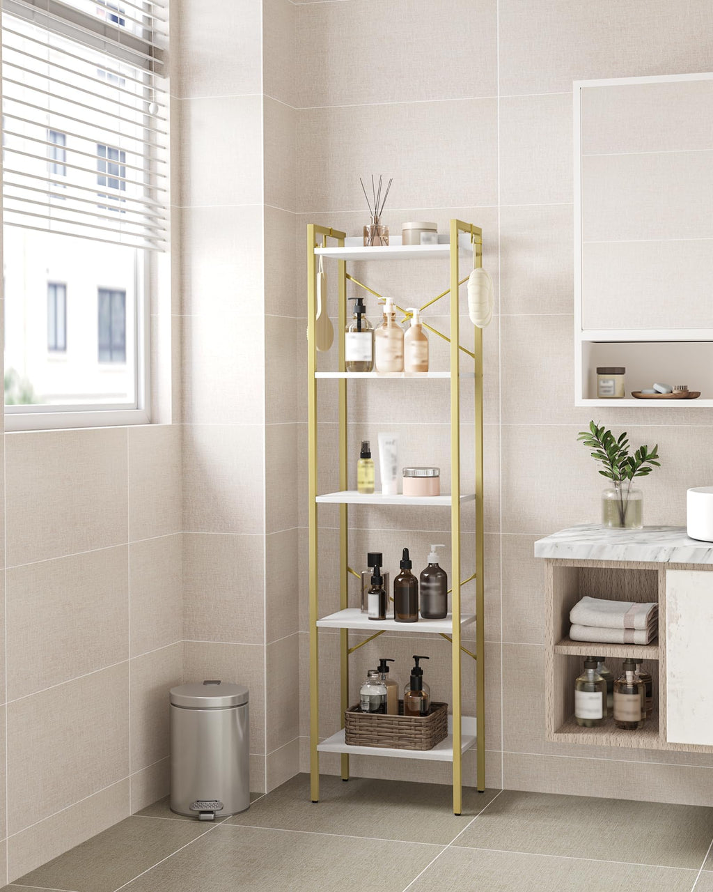 Bookshelf with 2 Hooks O7903