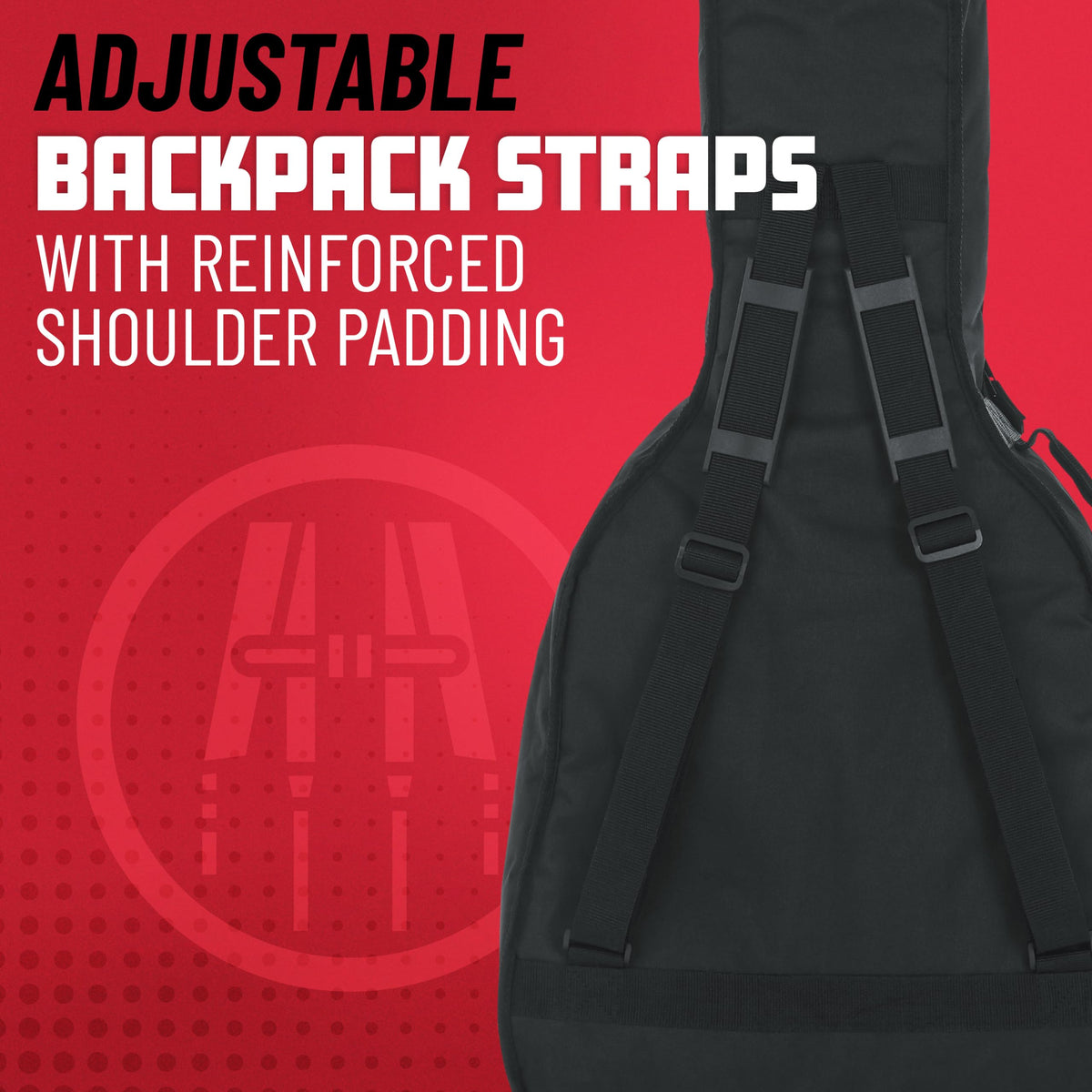 Foam Padded Acoustic Bass Guitar Gig Bag M15283