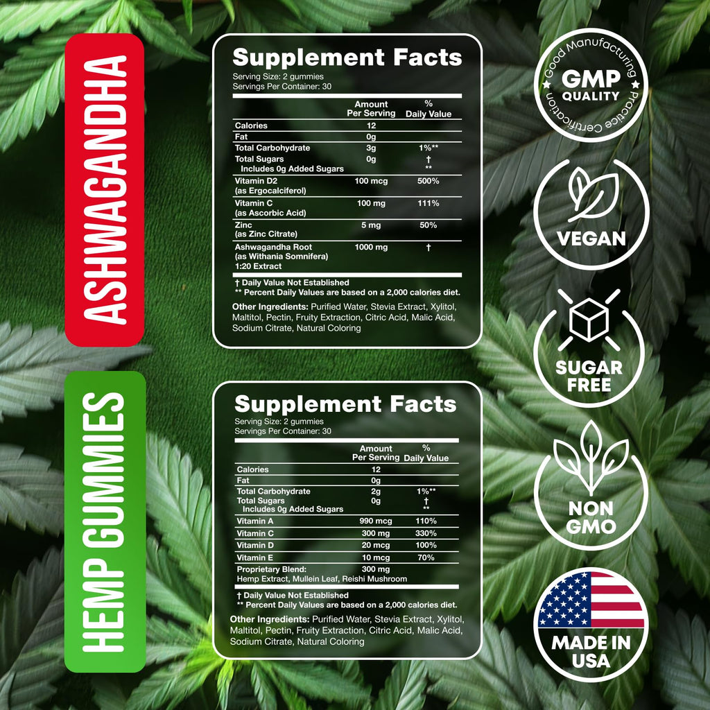 Hemp Gummies Lung Cleanse Supplement 60 Gummies C772