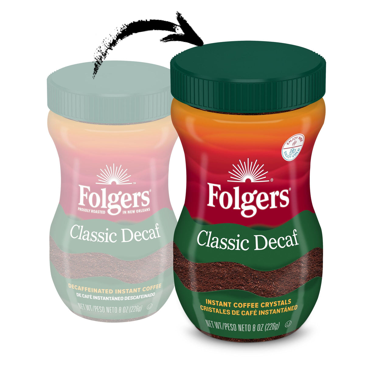 Classic Decaf Instant Coffee 8 Oz D869