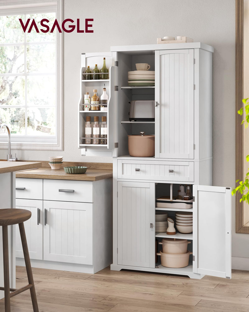 Freestanding Tall Cabinet with Drawer N365465