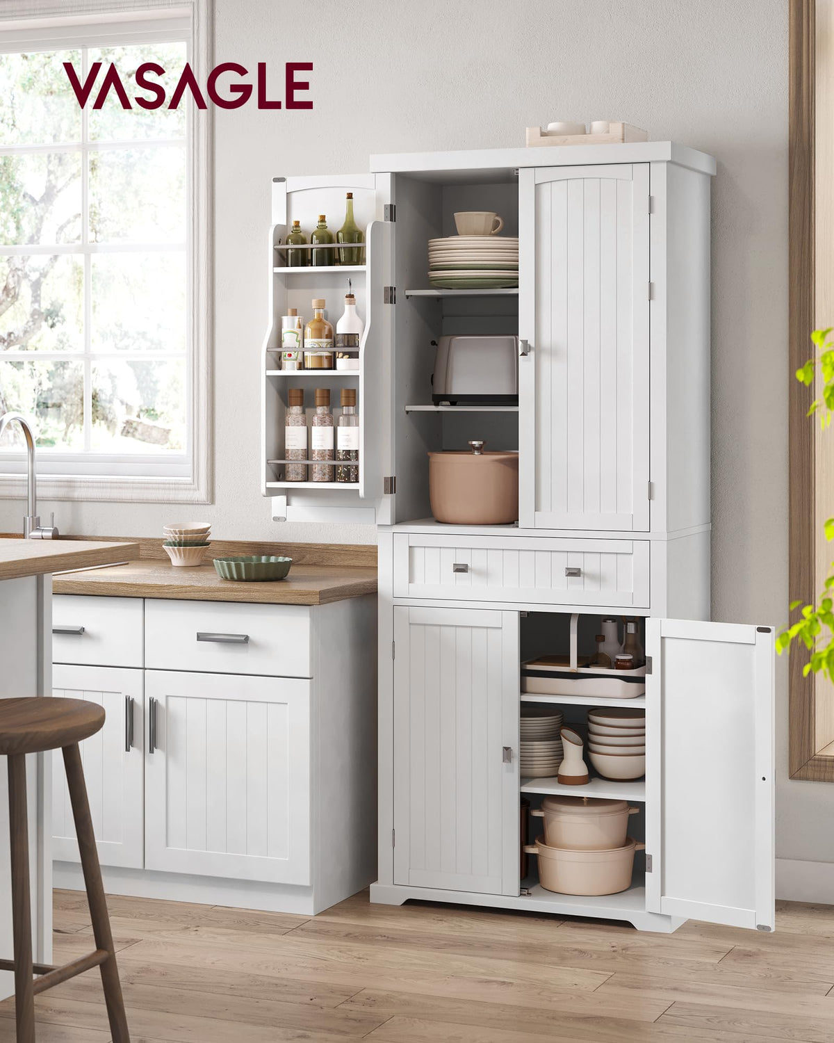 Freestanding Tall Cabinet with Drawer N365465