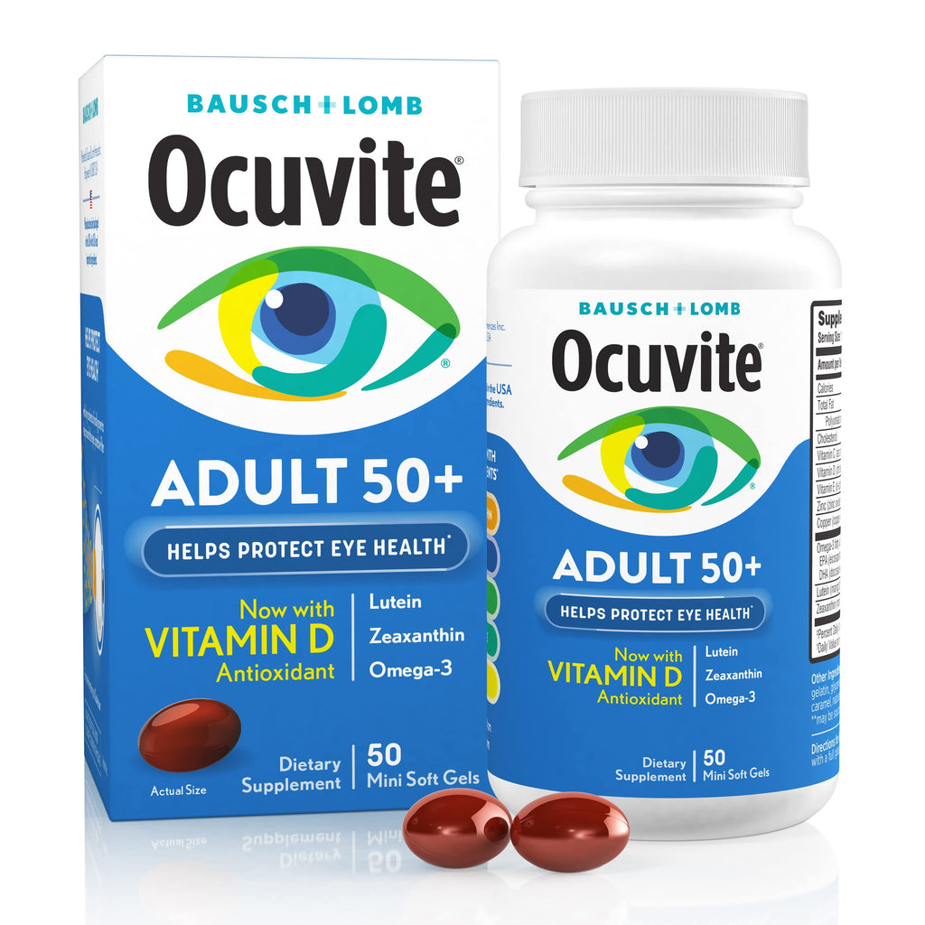 Eye Vitamin & Mineral Supplement with Omega-3, Zinc, Lutein & Zeaxanthin, 50 Softgels G245