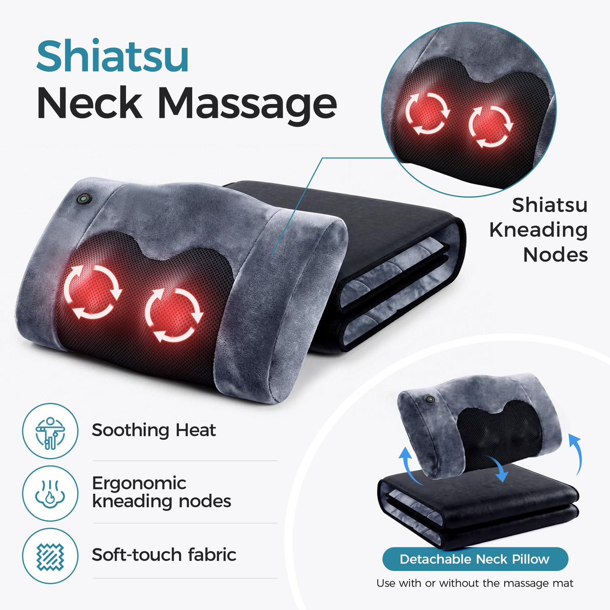 Full Body Massage Mat and Neck Massage Pillow F4260