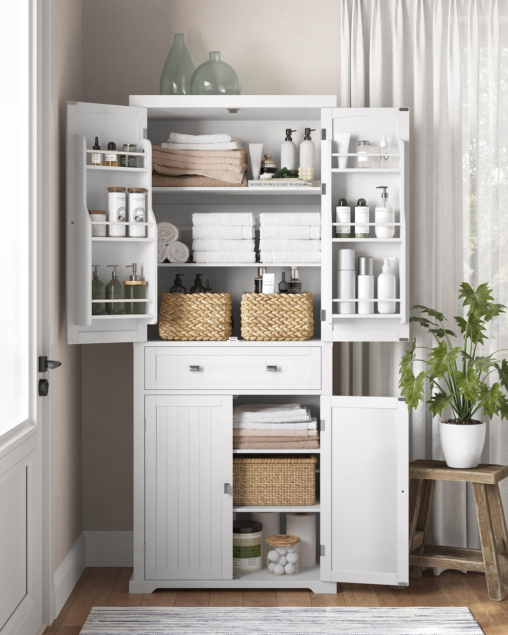 Freestanding Tall Cabinet with Drawer N365465