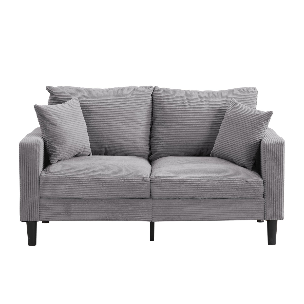 Light Gray Upholstered Loveseat Sofa X680