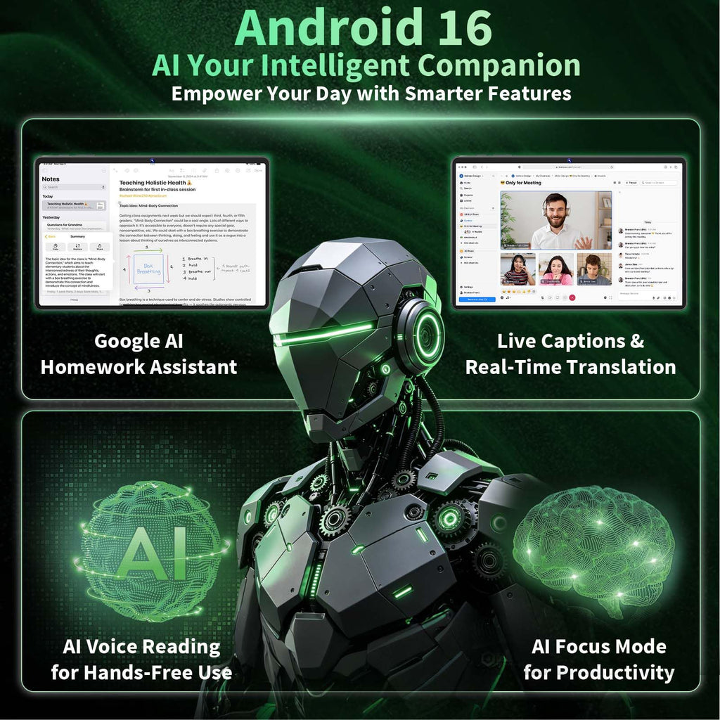 Android 16 Tablet with Keyboard E207