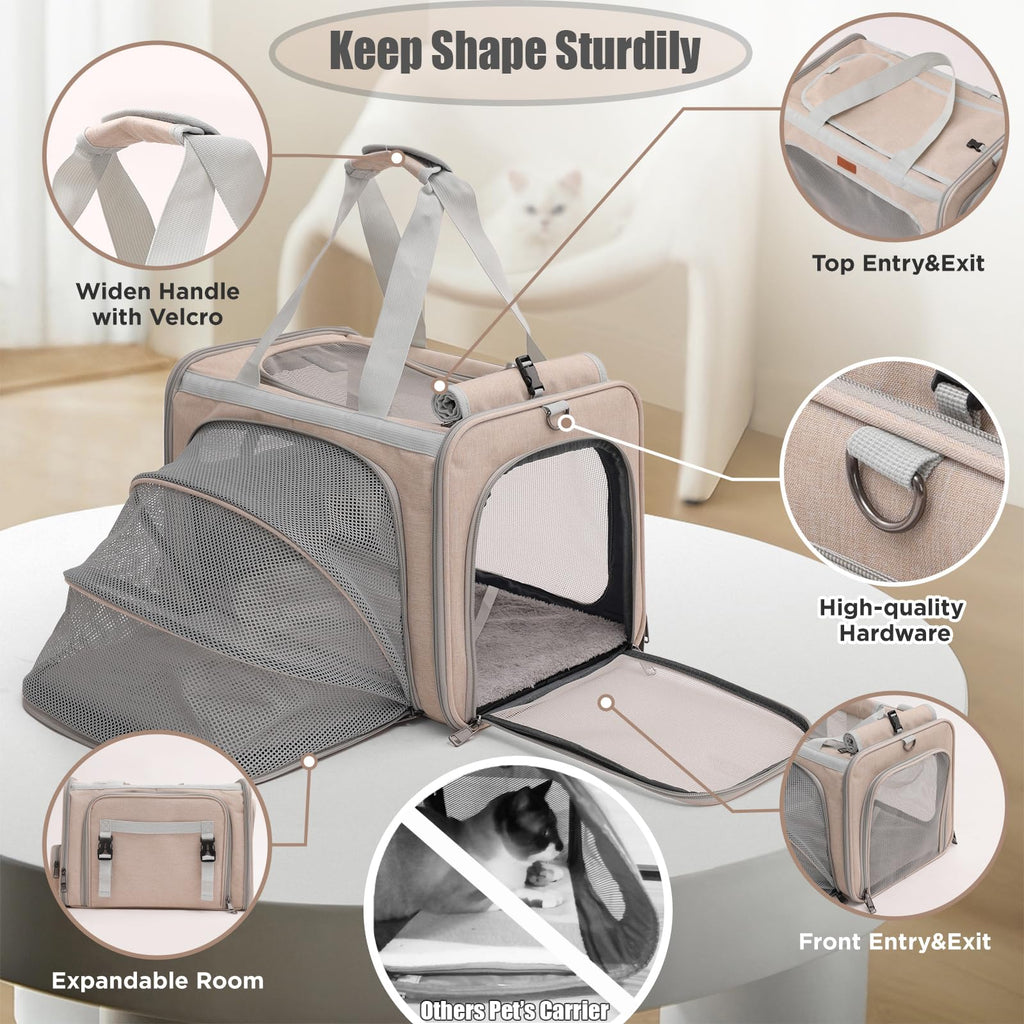 Airline Approved Soft Expandable Pet Carrier A443439