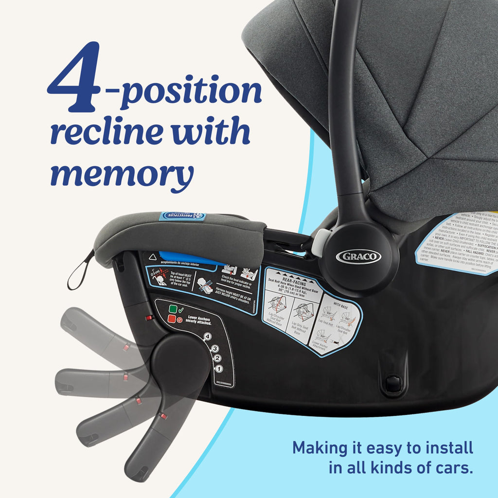 Infant Car Seat, Lightweight, Reclining Rear Facing R768250