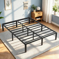 Queen Metal Platform Bed Frame with Storage U226