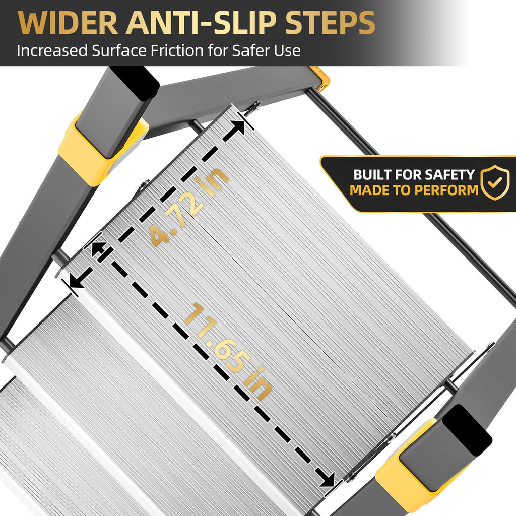 2 Step Ladder Lightweight Aluminum Folding Step Stool D167821