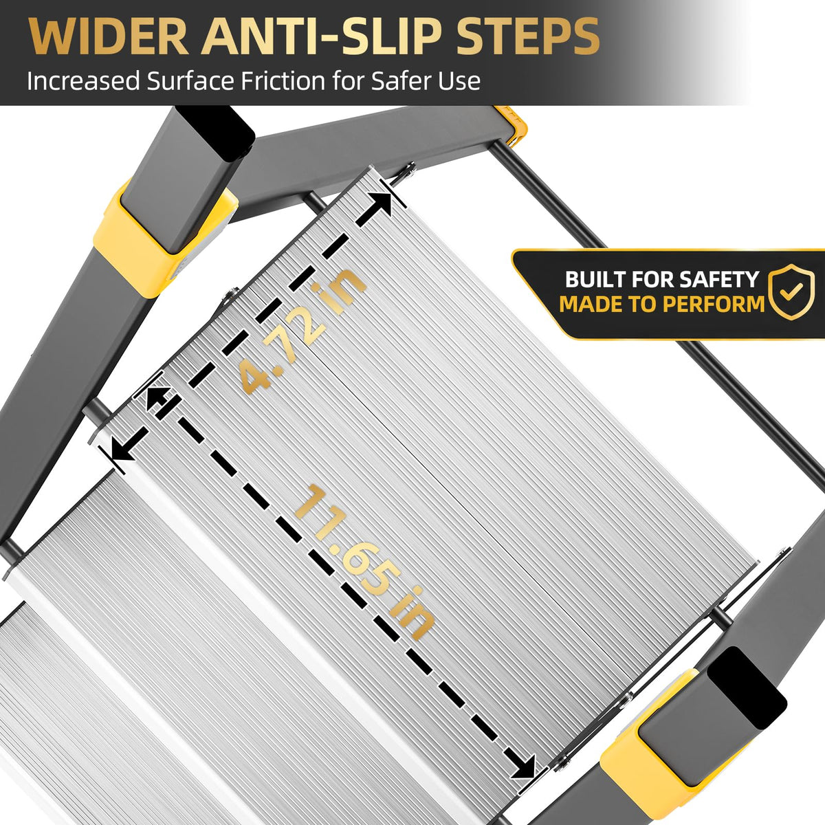 2 Step Ladder Lightweight Aluminum Folding Step Stool D167821