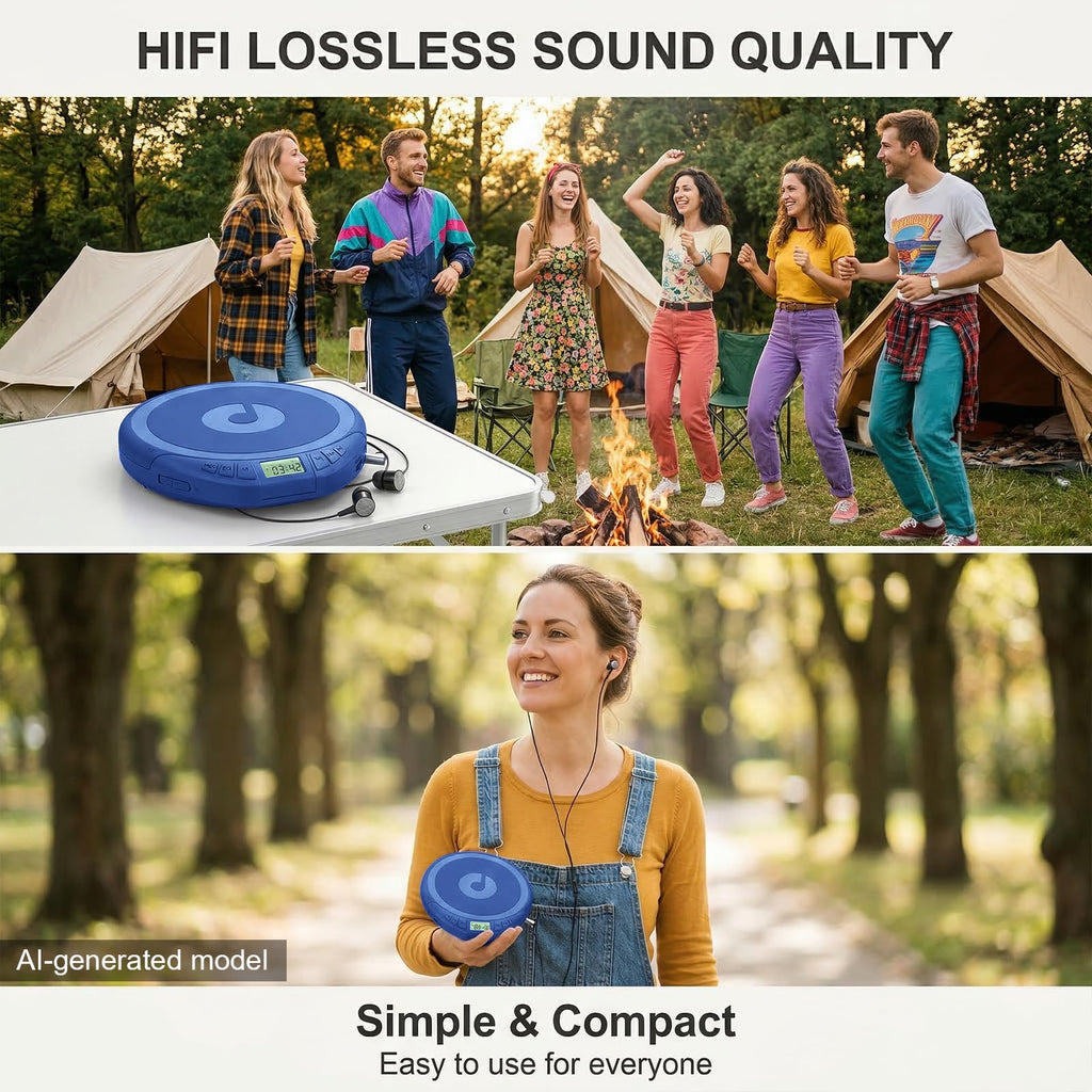 Portable CD Player with Earphones U24413