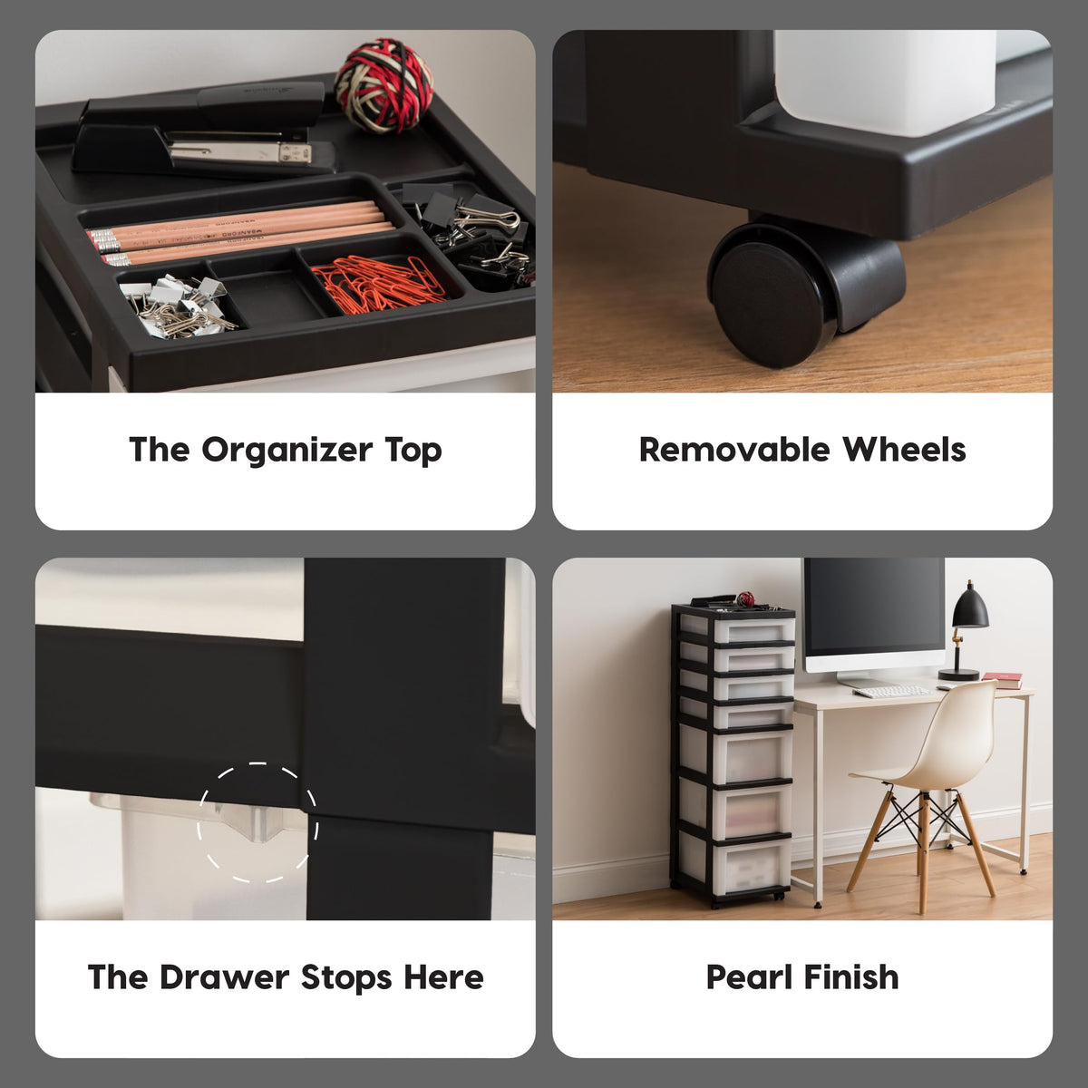 7 Drawer Rolling Storage Cart D665805