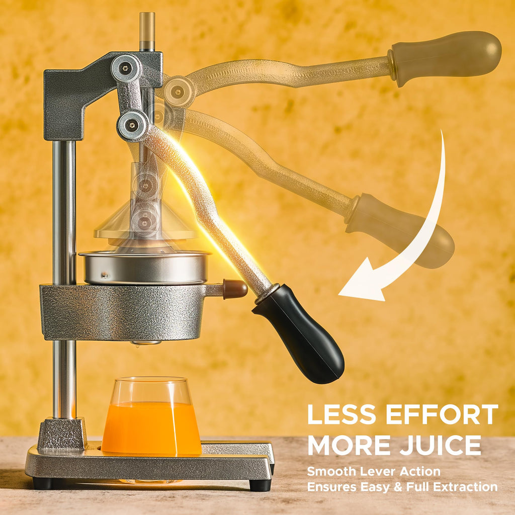 Cast Iron Manual Citrus Juicer with Strainer A4381