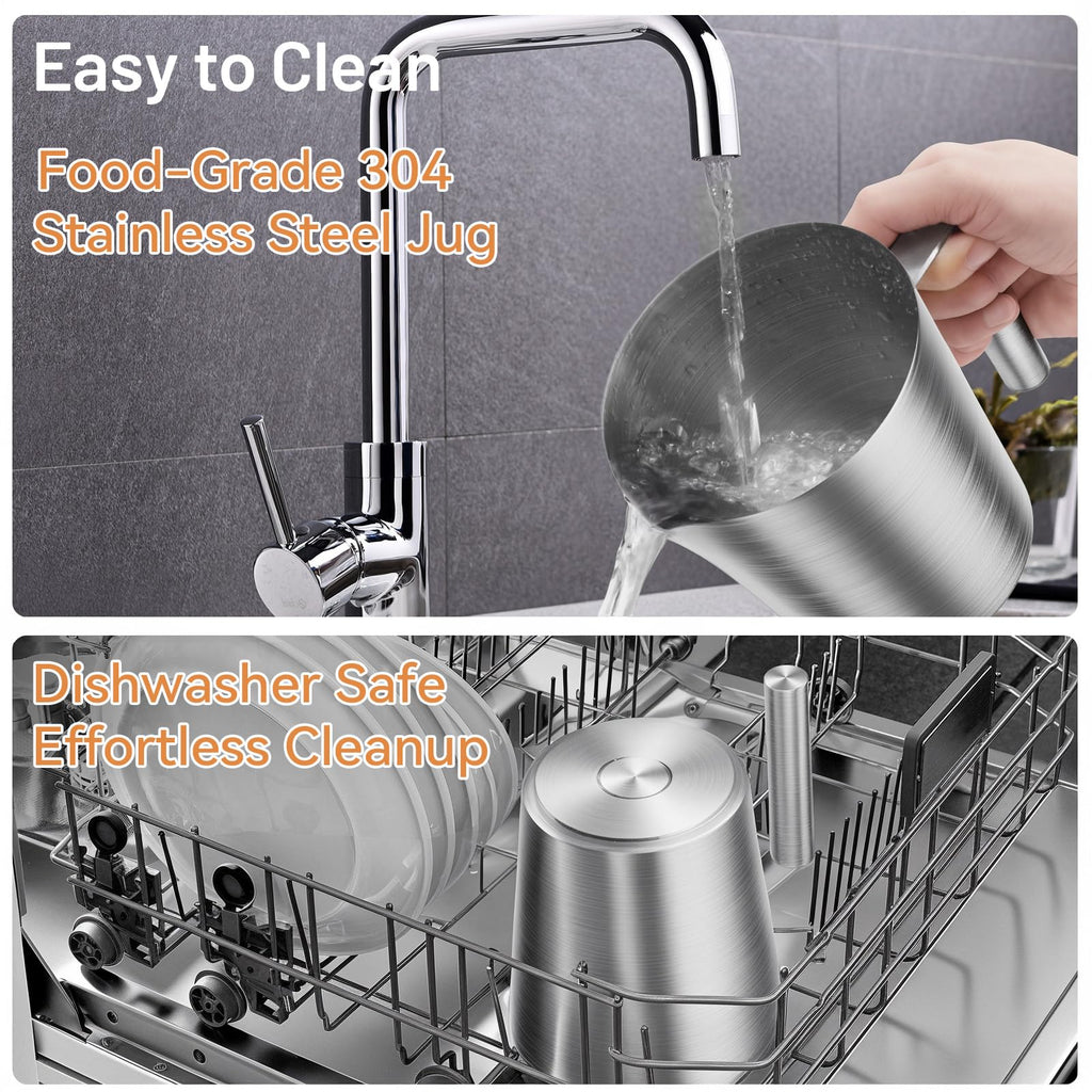 17oz Stainless Steel Hot & Cold Milk Frother L992473