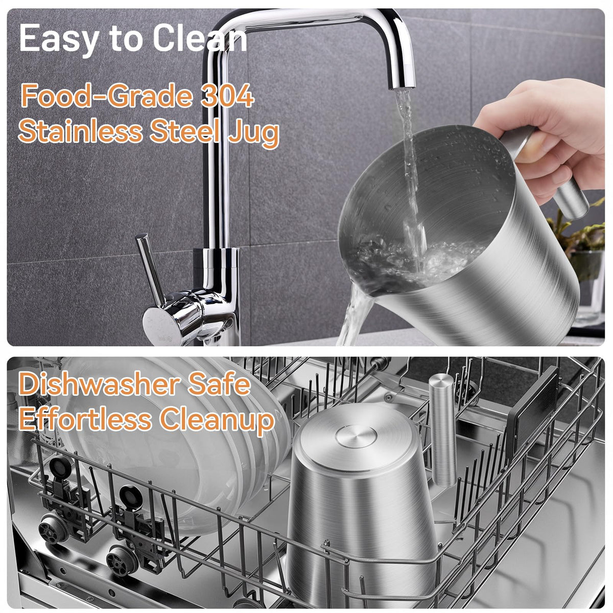 17oz Stainless Steel Hot & Cold Milk Frother L992473