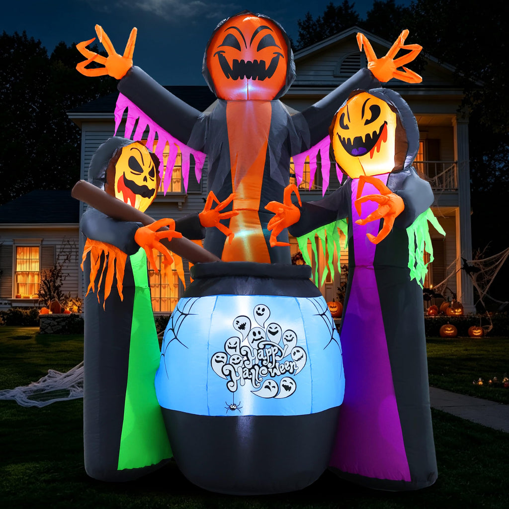 8FT Halloween Inflatable with Light Yard Decor B561136