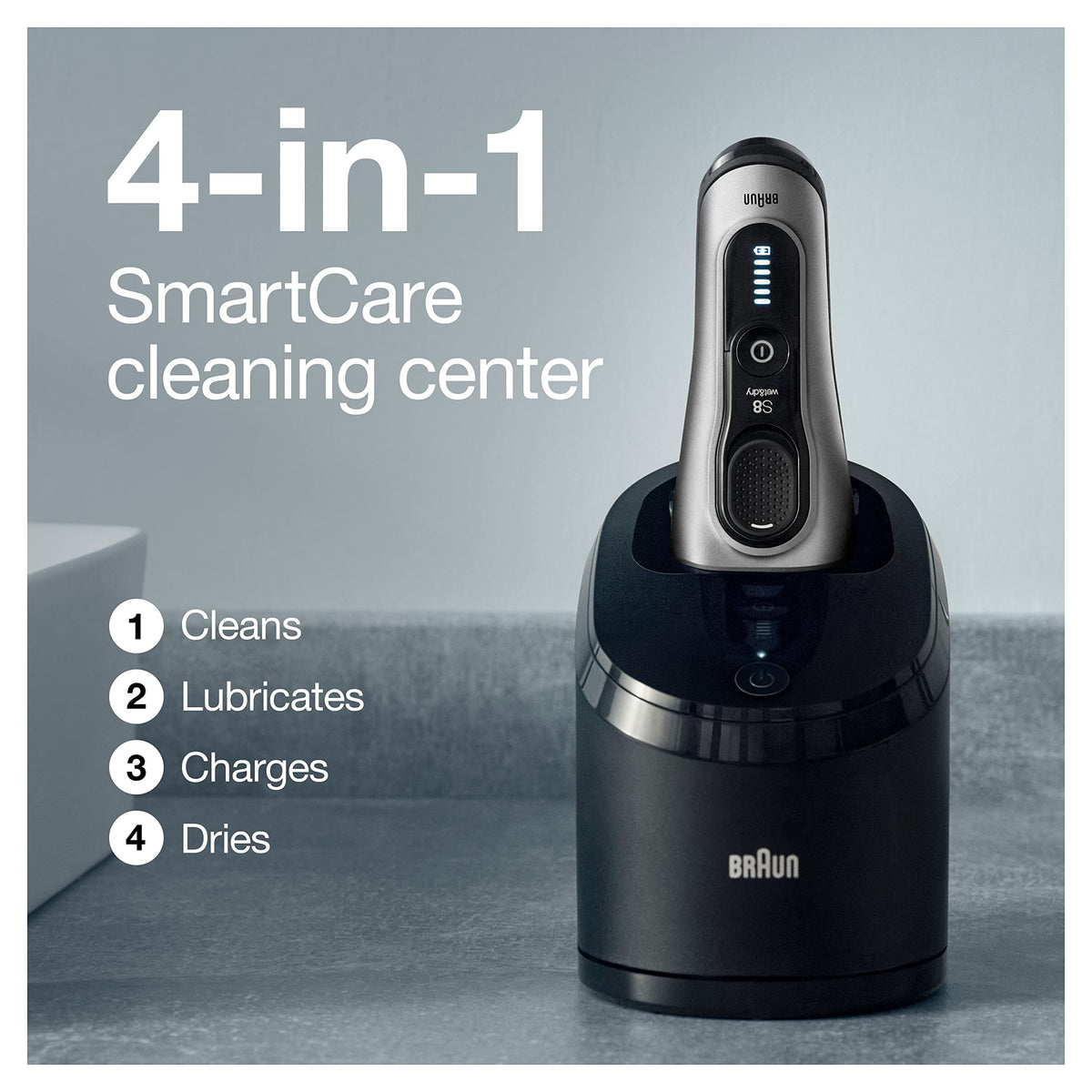 Electric Foil Shaver with Precision Beard Trimmer S438