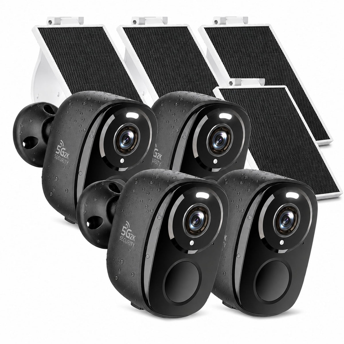 5GHz/2.4G Wireless Outdoor Security Cameras with Solar Panels F940