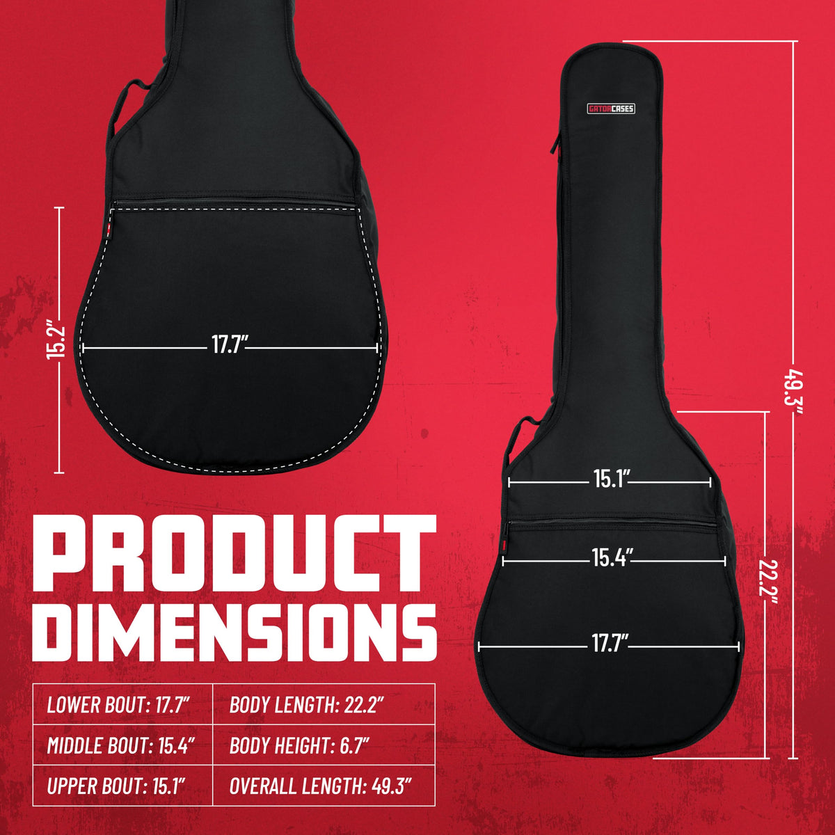 Foam Padded Acoustic Bass Guitar Gig Bag M15283