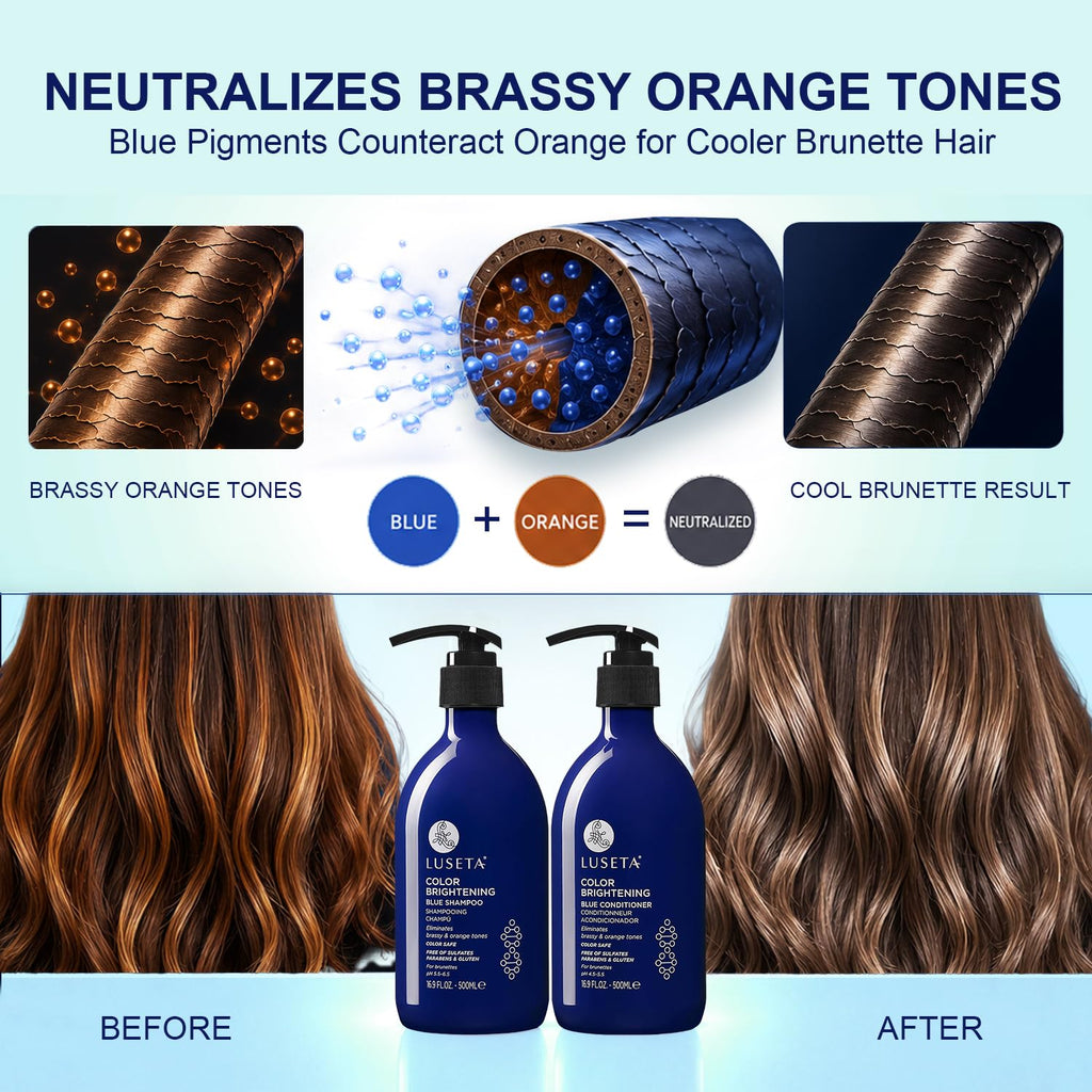 Blue Shampoo & Conditioner Set 2x16.9oz E936
