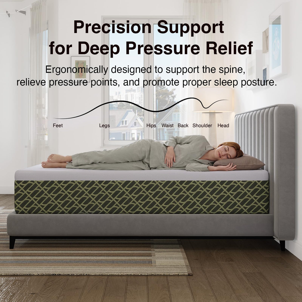 5 Inch Gel Memory Foam Twin Size Mattress K3452