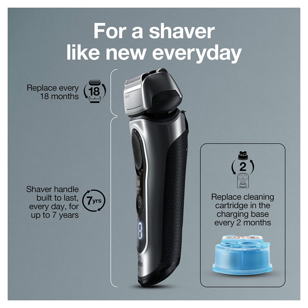 Electric Foil Shaver with Precision Beard Trimmer S438