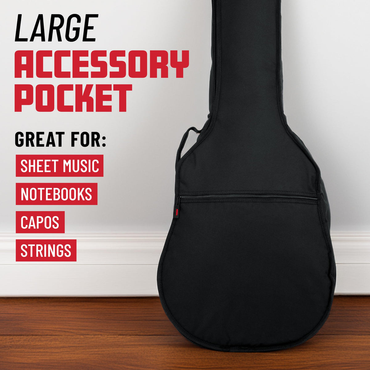 Foam Padded Acoustic Bass Guitar Gig Bag M15283