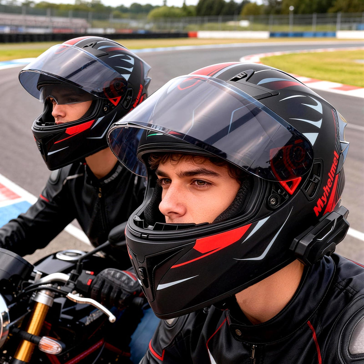 Modular Motorcycle Helmet Full Face Intercom System B547