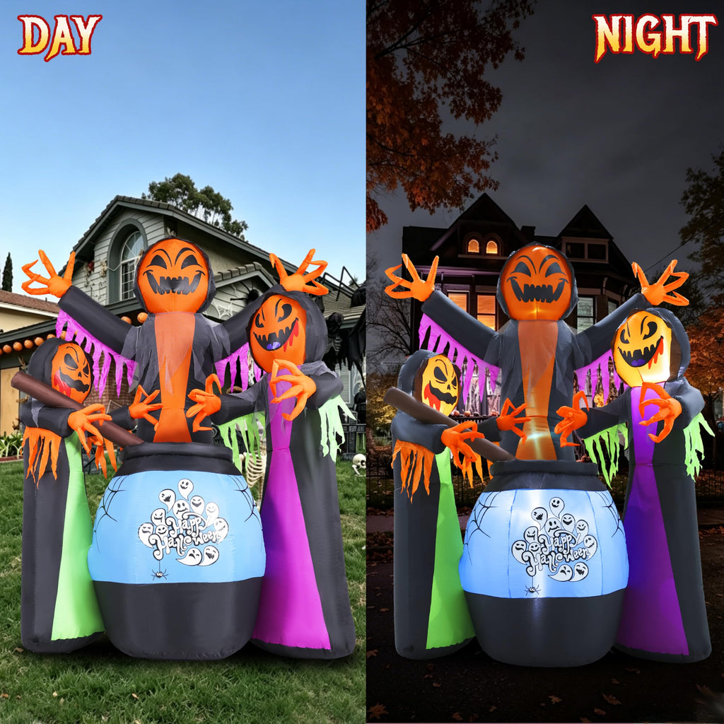 8FT Halloween Inflatable with Light Yard Decor B561136
