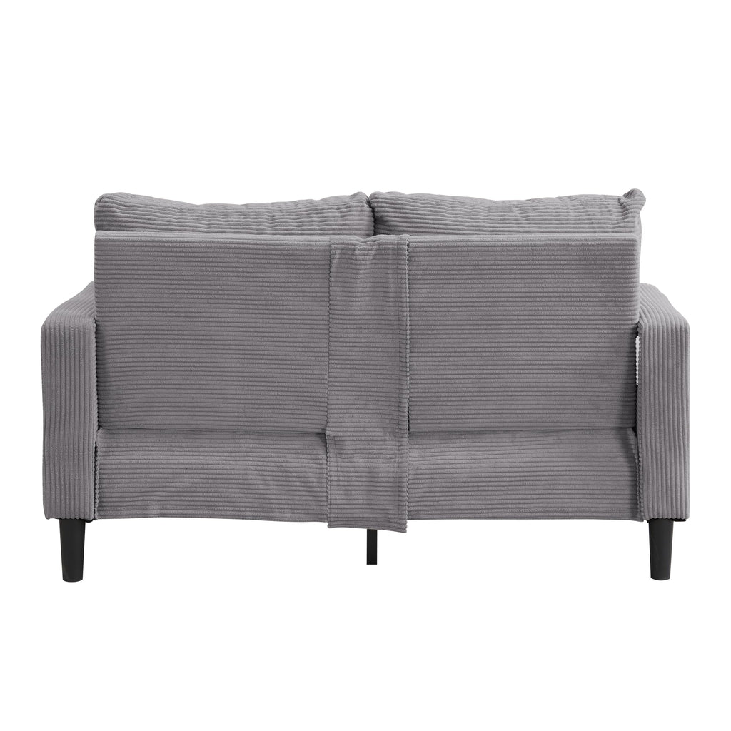 Light Gray Upholstered Loveseat Sofa X680