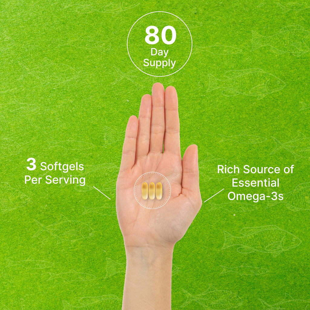 Omega 3 Fish Oil 3,000mg 240 Softgels EPA DHA Lemon Flavored R38270