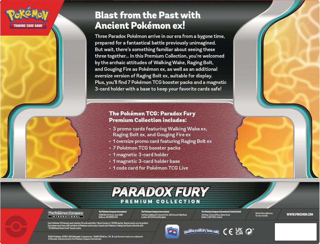 Pokemon TCG Paradox Fury Premium Collection Z597