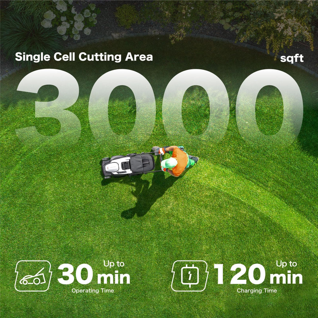 18" Cordless Electric Self Propelled Lawn Mower O5631